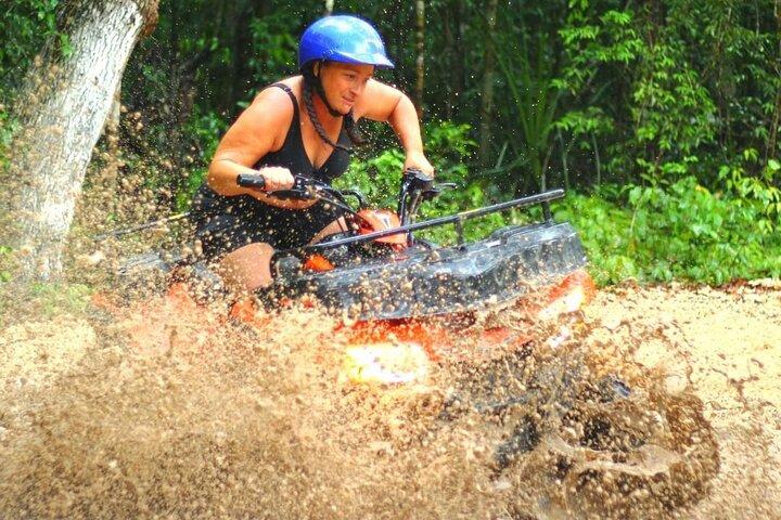 Excitante parque de adrenalina na selva de Tulum: ATVs, Ziplines