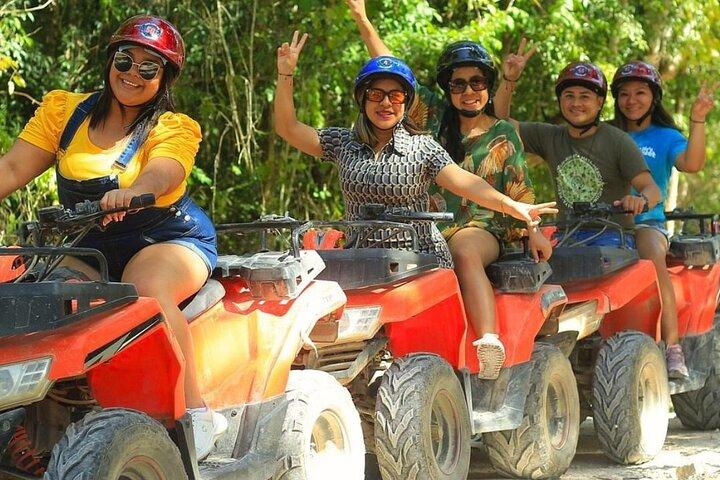 Excitante parque de adrenalina na selva de Tulum: ATVs, Ziplines