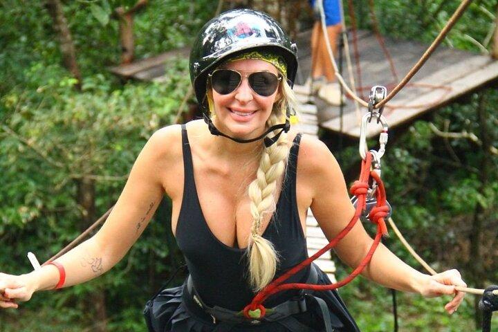 Excitante parque de adrenalina na selva de Tulum: ATVs, Ziplines