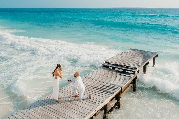 Hemmeligt forslag Fotoshoot med drone i Cancun