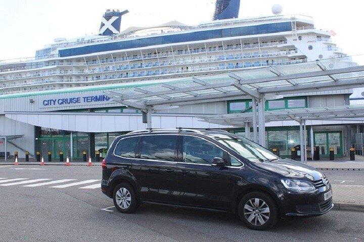 Transfert privé: Aéroport de Heathrow à Londres au port de Southampton