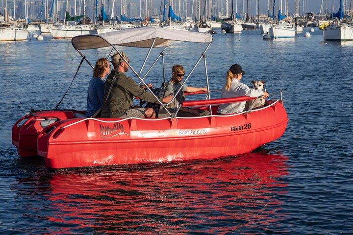 Noleggio barche elettriche a San Diego Bay. Canottaggio per famiglie