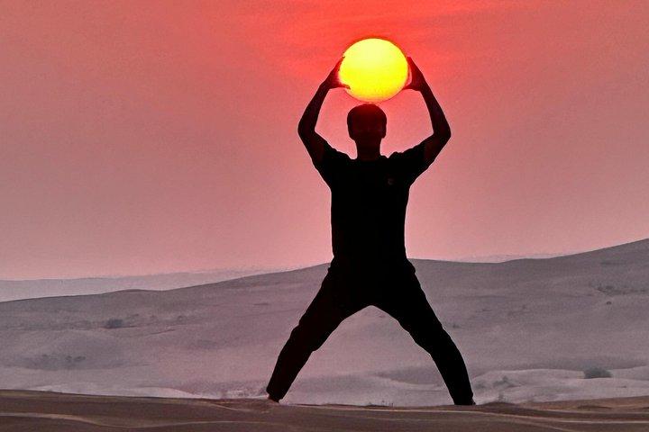 Dubai Private Romantic Desert Dinner with Camel Ride Dune Bashing
