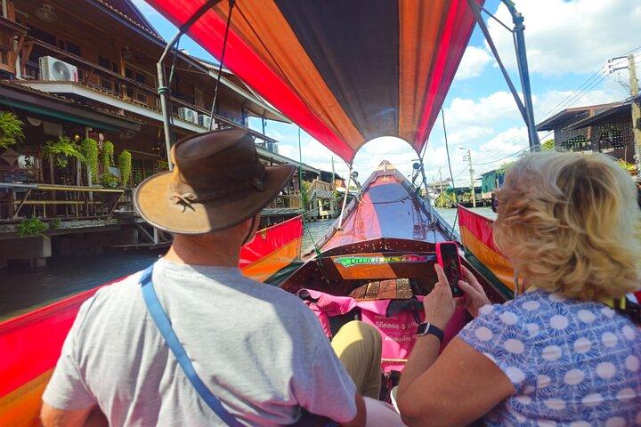 Tour del canale di Bangkok di 2 ore in barca a coda lunga