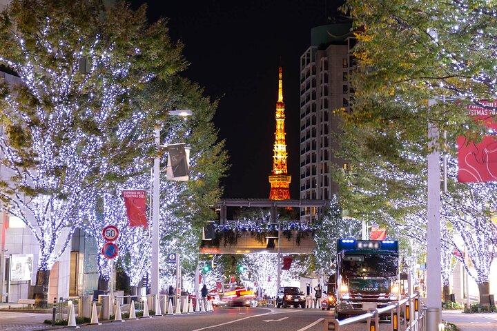 Privat rundtur i Tokyo 5 städer och 10 poäng dag eller natt