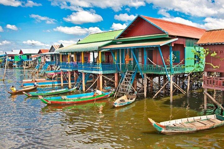 Kompong Phluk Floating village & Mangrove forest cruise