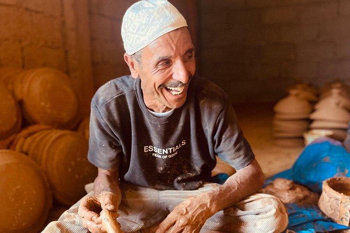 Moroccan Pottery, Atlas Mountains Walk & Oasis Pool Experience