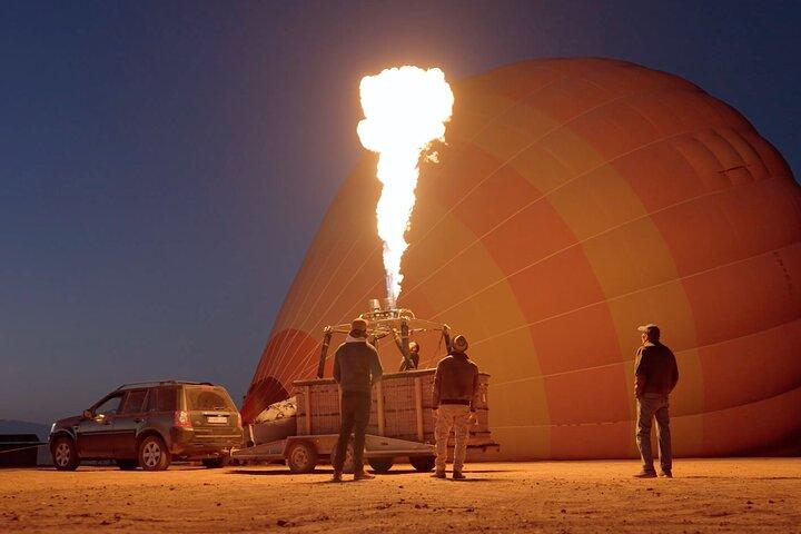 Passeio de balão de ar quente ao nascer do sol em Marrakech com café da manhã incluso.