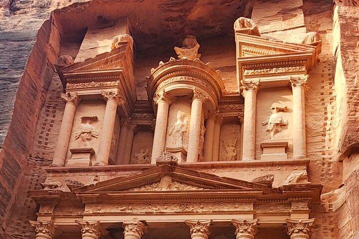 Tour del triangolo d'oro di 3 notti del Jordan Pass dall'hotel di Amman