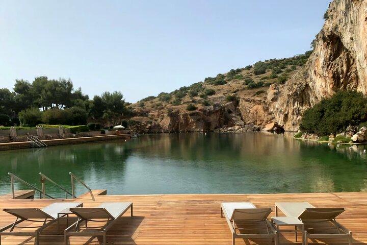 Lac Vouliagmeni Spa thermal et Temple De Poséidon Tour
