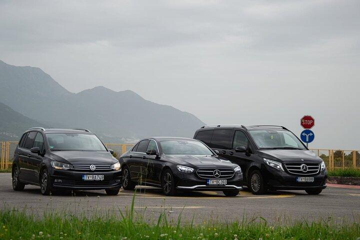 Transfert privé de l'aéroport de Podgorica ou de Podgorica à Tivat