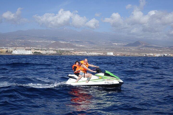 2 people "Turbo Jet Ski" ride in Tenerife with Pick up(1 Jet Ski)