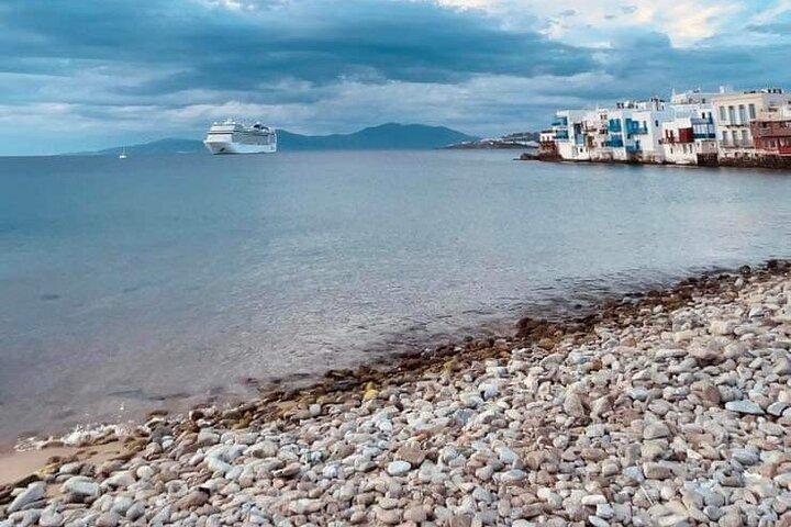 Excursion privée d'une demi-journée sur l'île de Mykonos avec ramassage