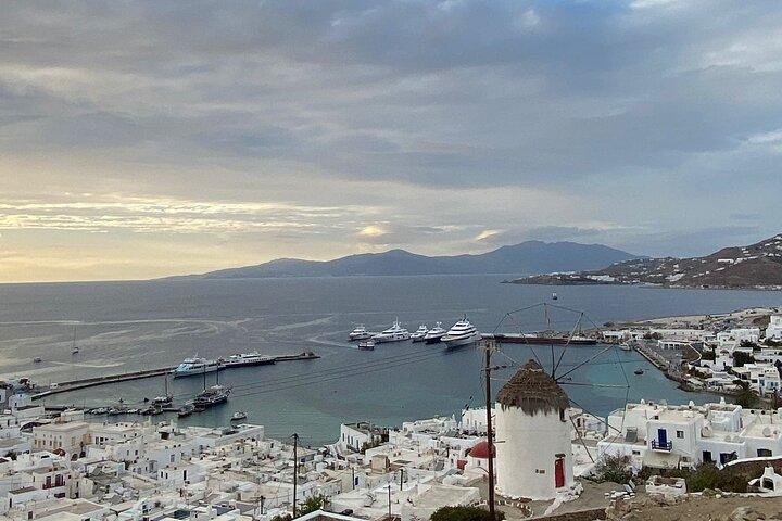 Excursion privée d'une demi-journée sur l'île de Mykonos avec ramassage