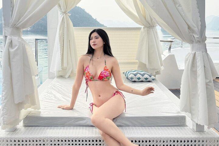 Größte und luxuriöseste Ha Long Bay Kreuzfahrt Tagesausflug von Hanoi