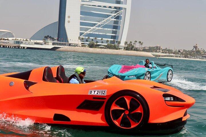 Dubai Jet Car Burj Al Arab View + GRATIS FOTO'S, VIDS & KOFFIE