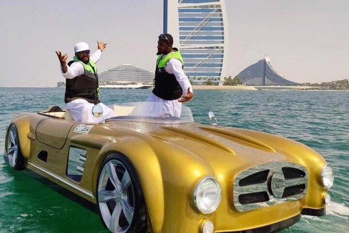 Dubai Jet Car Burj Al Arab View + GRATIS FOTO'S, VIDS & KOFFIE