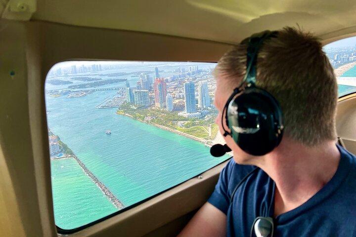 Miami Beach: Privat South Beach Airplane Tour med drinks