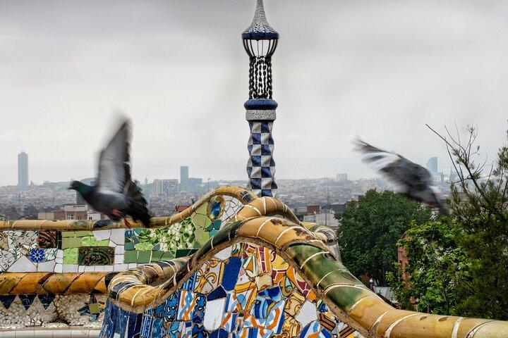 Magia de colores en Park Güell Sesión de fotos