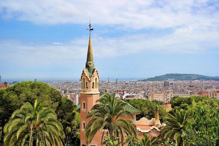 Magia de colores en Park Güell Sesión de fotos