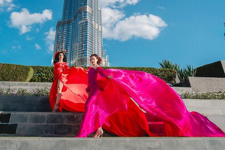 Dubai Flying Gown Photo Session