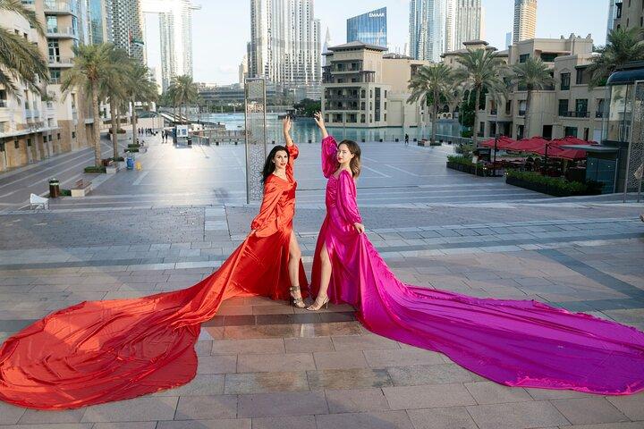 Dubai Flying Gown Photo Session