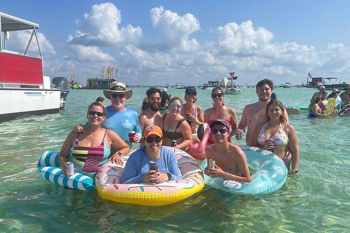 4,5 uur durende excursie van Sandestin naar Crab Island aan boord van Sol y Luna