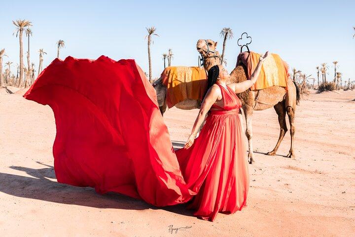 Flying Dress photoshoot in Marrakech