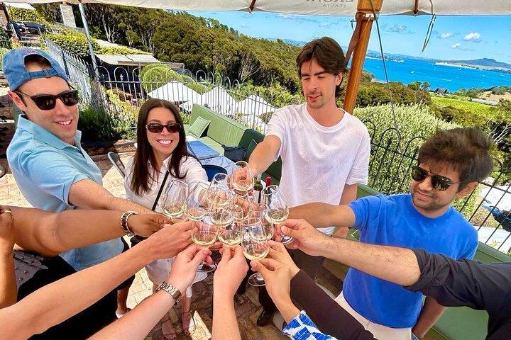 Auckland : Waiheke Island Weintour + Verkostungen & Mittagessen am Strand