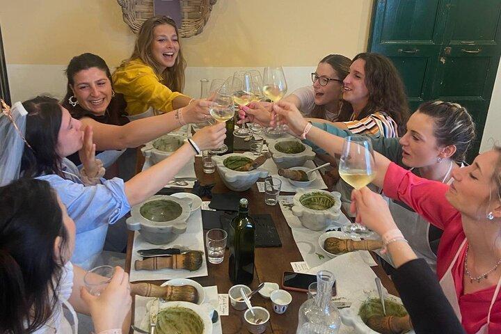 Cinque Terre: Autentisk Pesto madlavning klasse og vin i Manarola