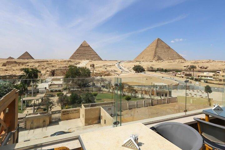 Pyramids View Sunset 3 uur met diner en winkelen