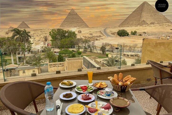 Pyramids View Sunset 3 uur met diner en winkelen