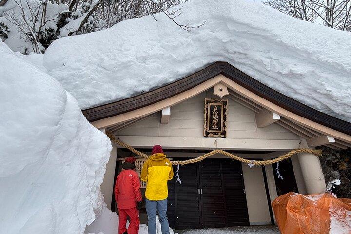 Tour privado con raquetas de nieve y monos de nieve en Nagano
