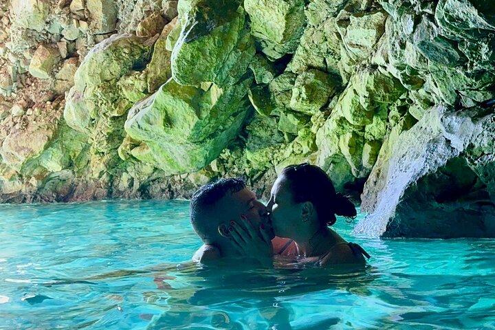 Blue Gem Cave und Grama Bay Speedboat Tour von Vlore