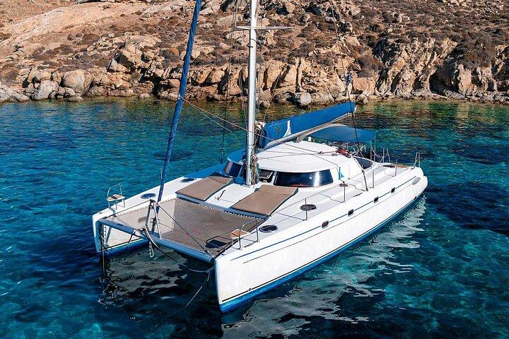 Mykonos Catamaran Privat dagskryssning, full lunch och öppen bar