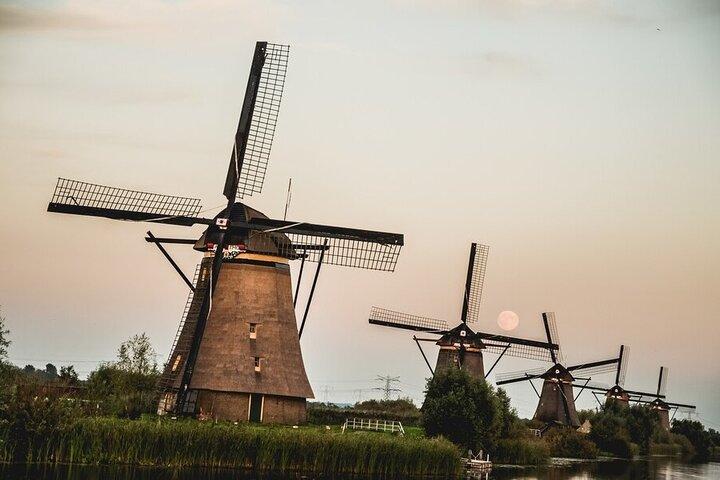 Kinderdijk, Delft och Haag privat tur från Amsterdam