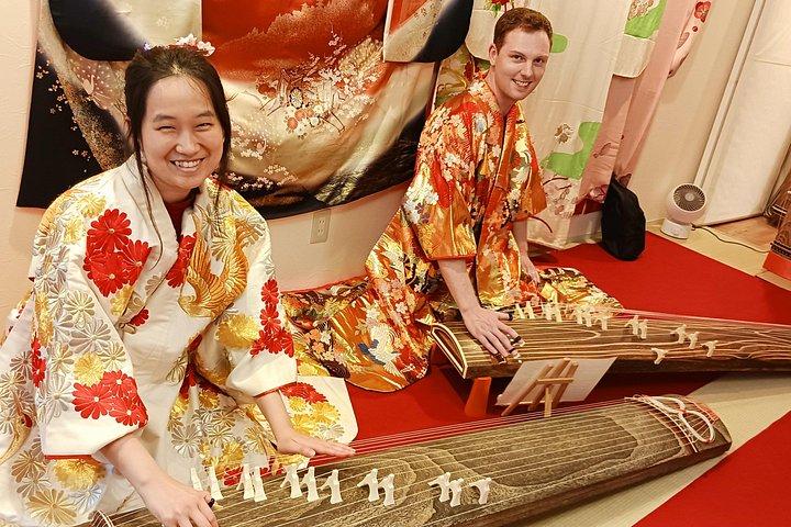 京都で和琴演奏のお茶会