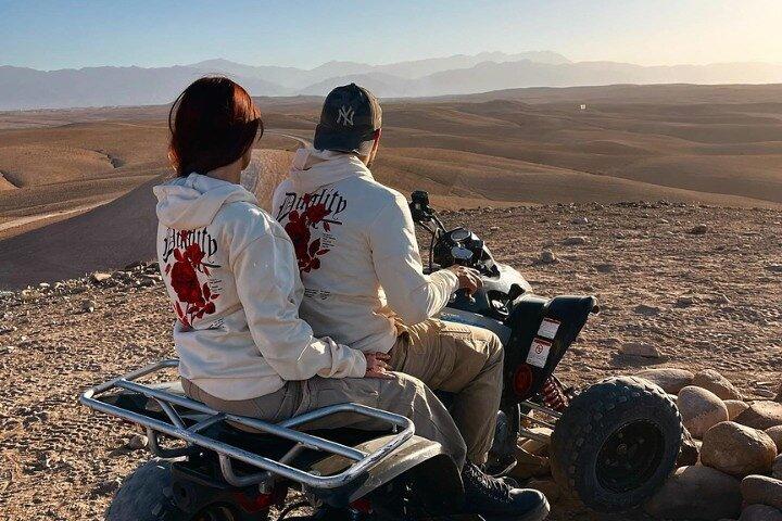 Agafay Desert: Sunset Quad Ride & Dinner Show Experience