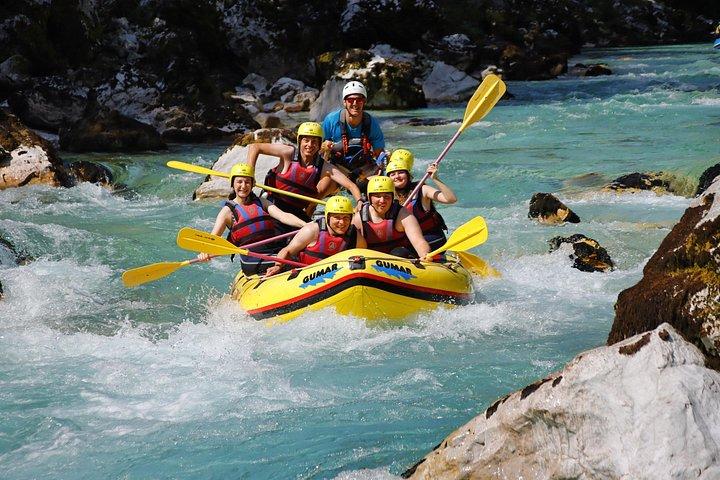 Wildwasser-Rafting auf dem Fluss Soča – lokale Experten seit 1989