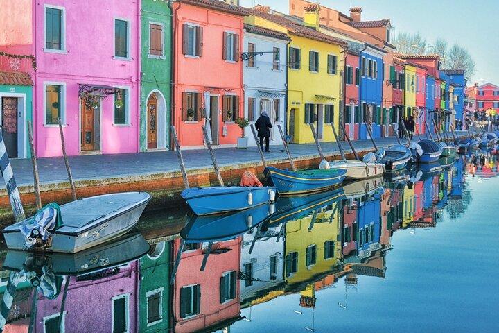 Von Venedig : Privatboot vom Hotel, Glasbläserdemo und Geschenk