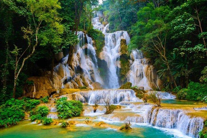Visite des villages locaux des cascades de Kuang Si dans le Mékong Pak Ou