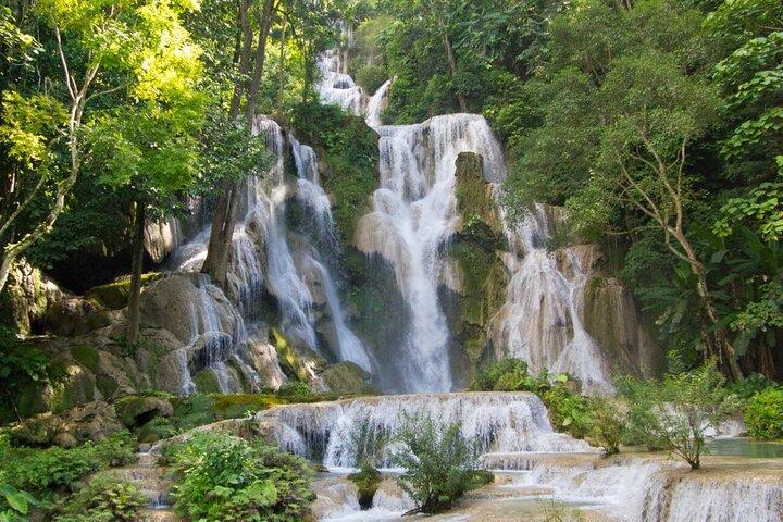 1 Day Mekong Pak Ou Caves Guang Si Waterfalls Local Villages Tour