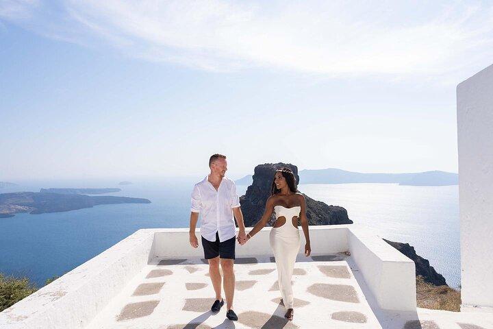 Surprise Proposal Photoshoot em Santorini