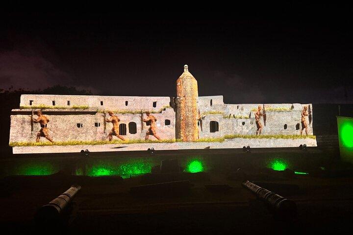Fort Jesus Lyd og Lys viser Mombasa