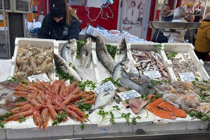 Visita al mercado de Civitavecchia con clase privada de cocina