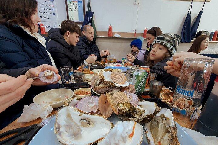 ソウルのプライベートとオーダーメイドの鷺梁津魚市場体験