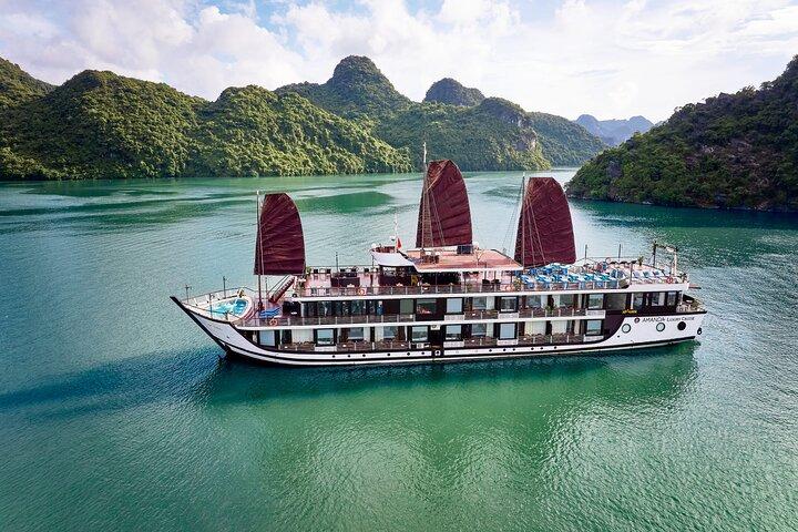 Vanuit Hanoi: 2-daagse luxe Lan Ha Bay cruise - all inclusive
