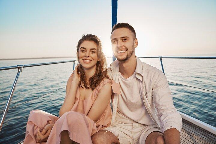 Privétour naar Porto zeiljacht bij zonsondergang