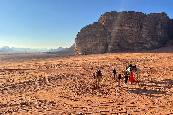 3-natt privat Jordan Lawrence of Arabia: Petra, Wadi Rum, från Aqaba / Araba