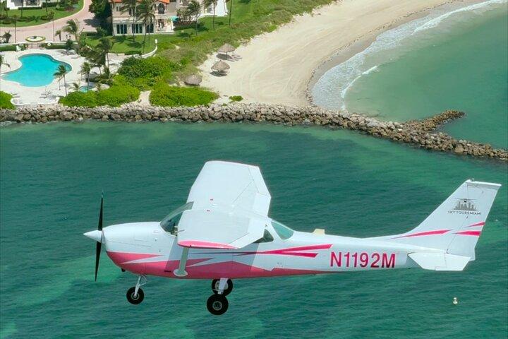 Miami Beach: Privat South Beach Airplane Tour med drinks